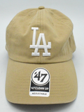 '47 Adult Los Angeles Dodgers Khaki Clean Up Adjustable Hat - NWT - Image 1