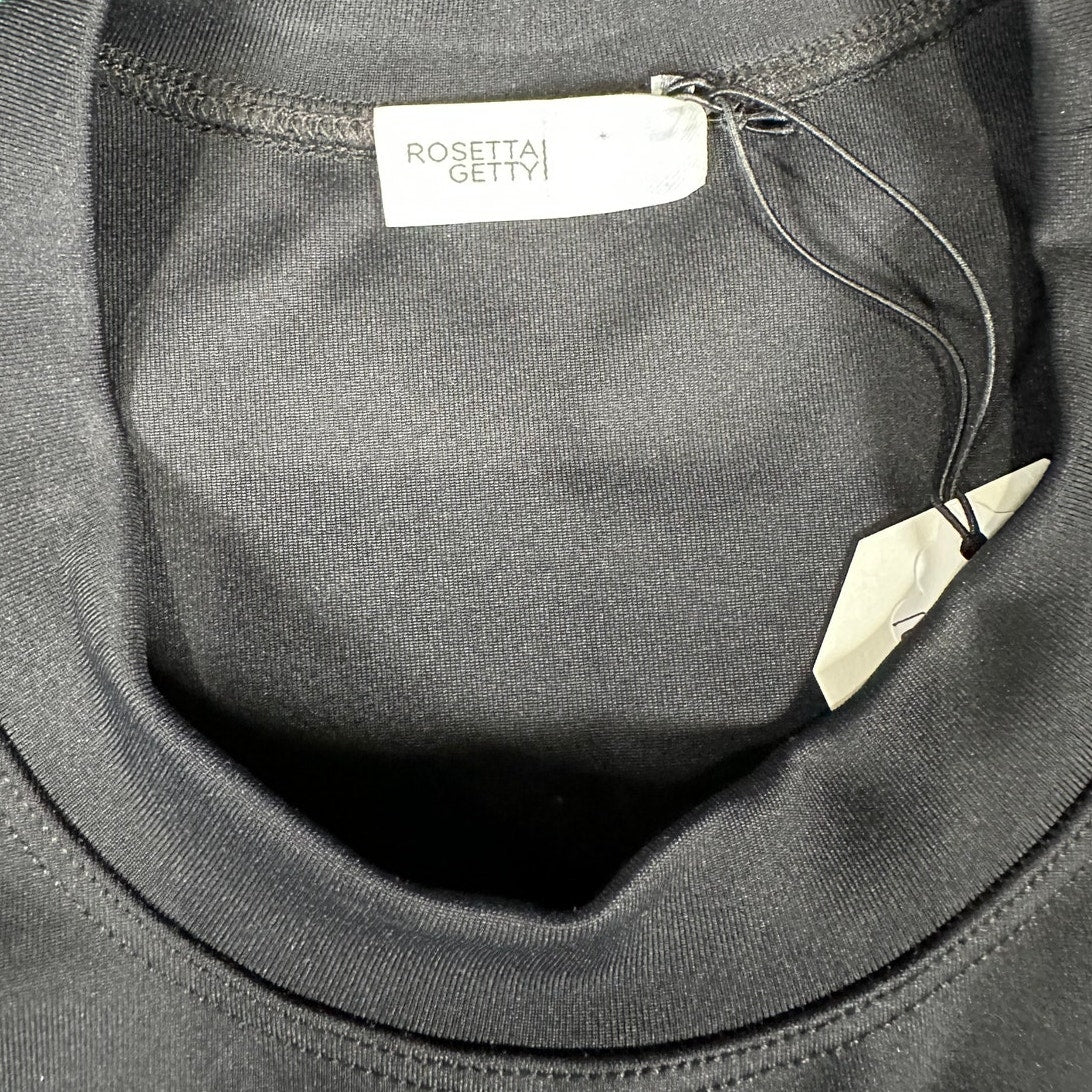 Rosetta Getty Collapsed T-Shirt Black Scuba - Size XS Oversized