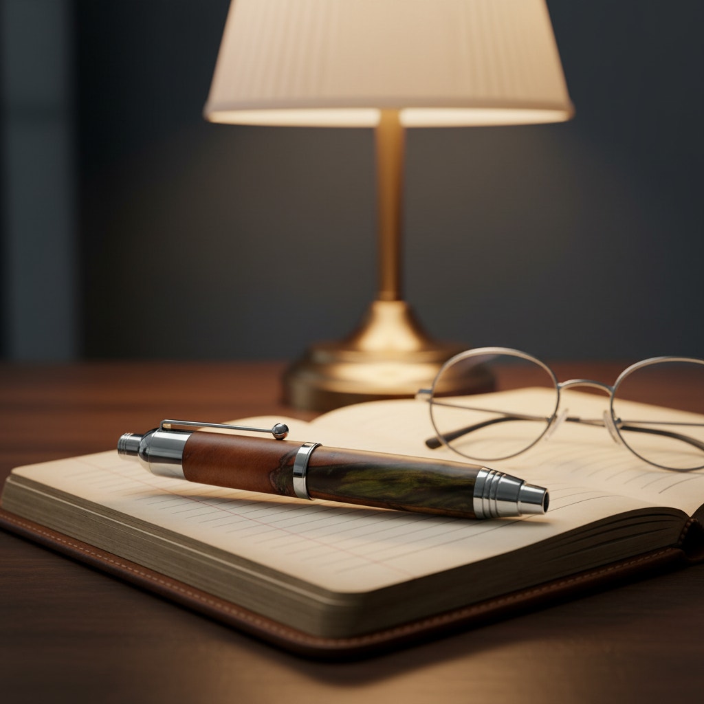 Hand Turned Pencil With Interchangeable Pen Insert, Large 5.6 mm Lead, Sketching Pencil, Handmade High Quality