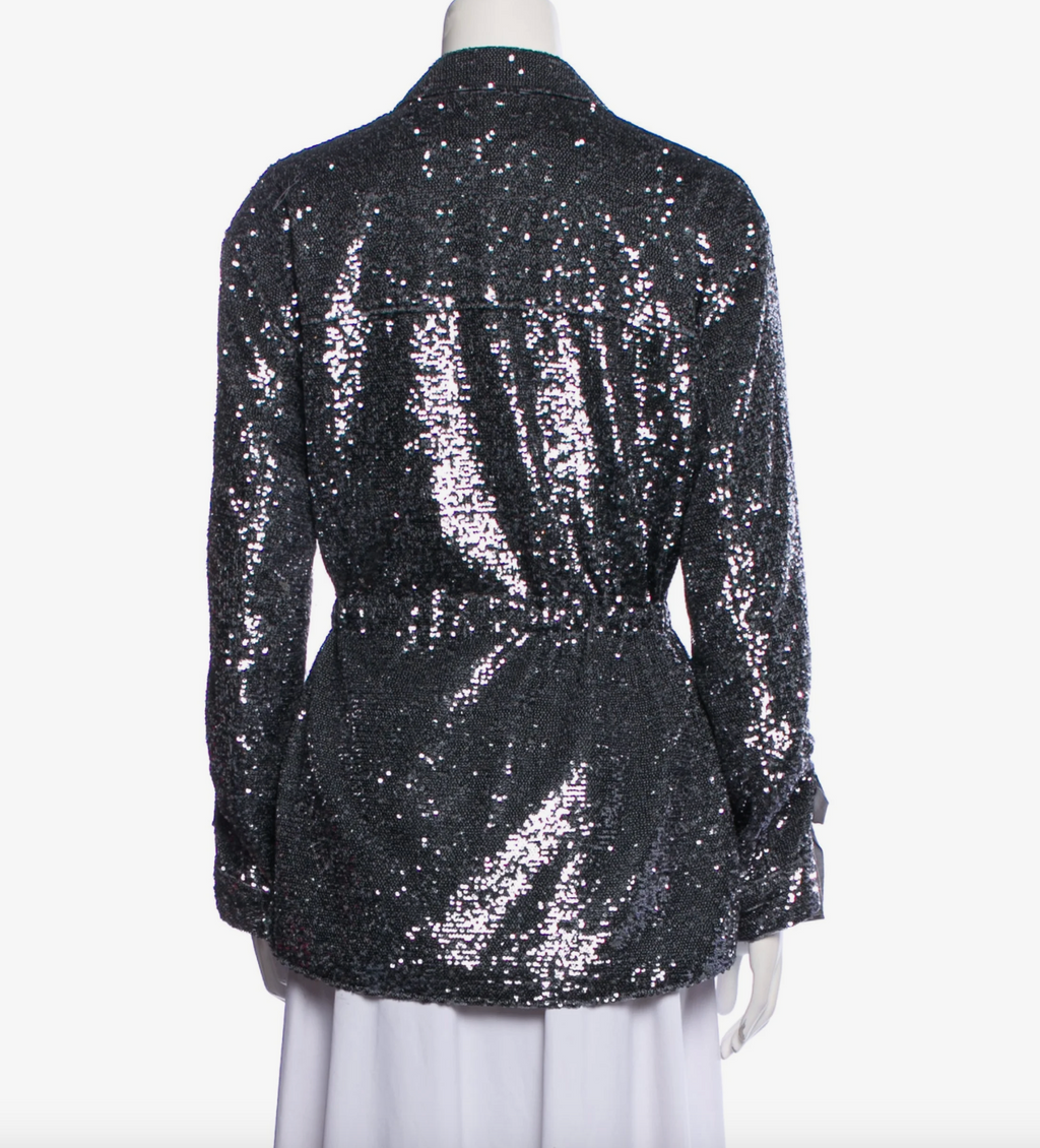 6369 - Cinq a Sept Sequin Evening Jacket - Size M