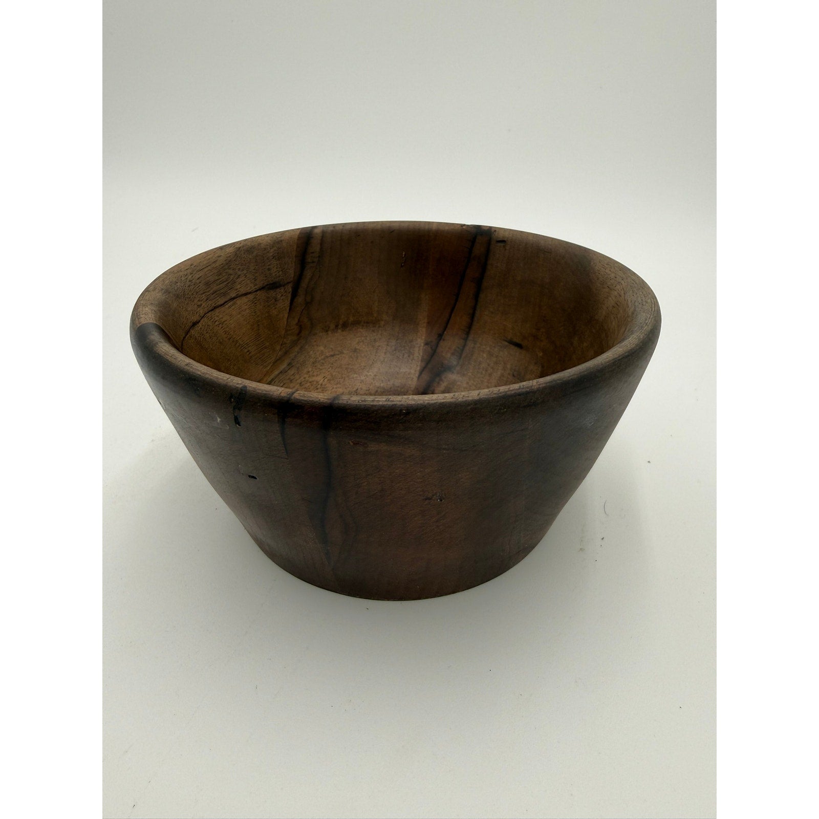 Hand Turned Wood Bowl, Persimmons Hardwood Bowl, Gilded Black Wax Finish, Handmade Quality Bowl, Unique Gift