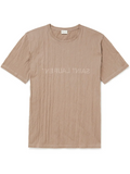 7364 - Saint Laurent Logo-print crinkled cotton-blend jersey t-shirt - Size XL - NWT