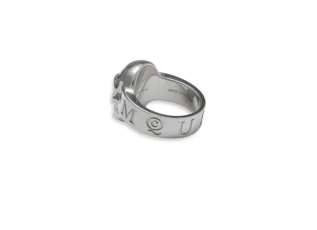 6594 - Alexander Mcqueen Skull Ring - Silver - Size 17