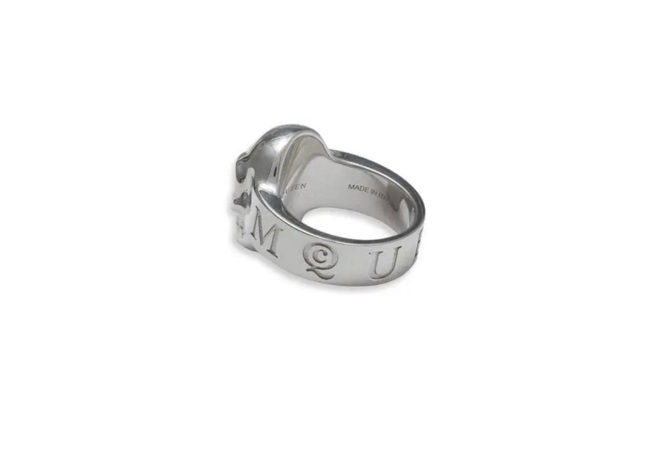 6594 - Alexander Mcqueen Skull Ring - Silver - Size 17