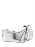 6590 - Alexander McQueen T-Bar Sling Bag Silver NWT