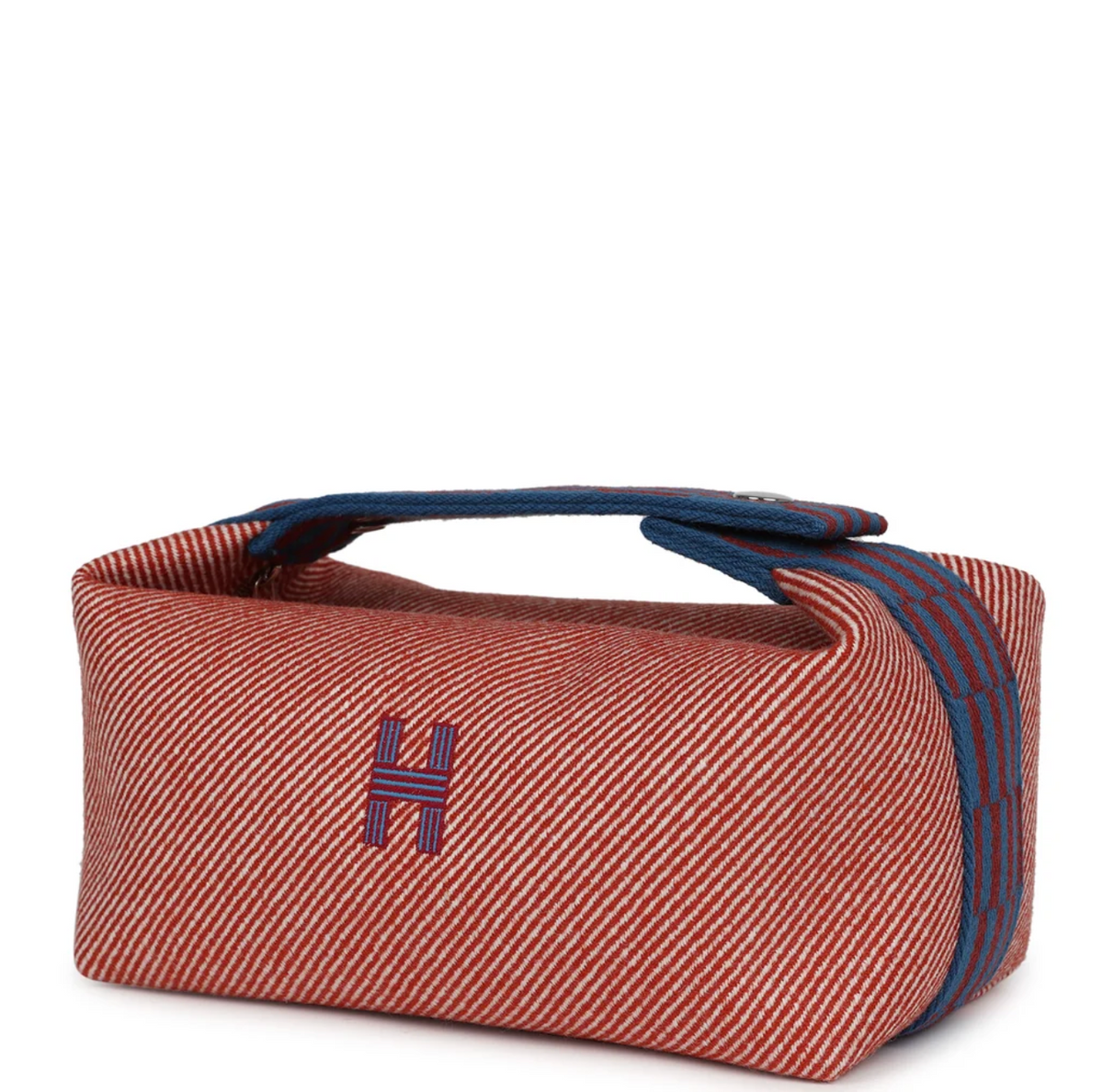 4680 - Hermes Bride-a-Brac PM Tomette Natte Canvas Palladium Hardware