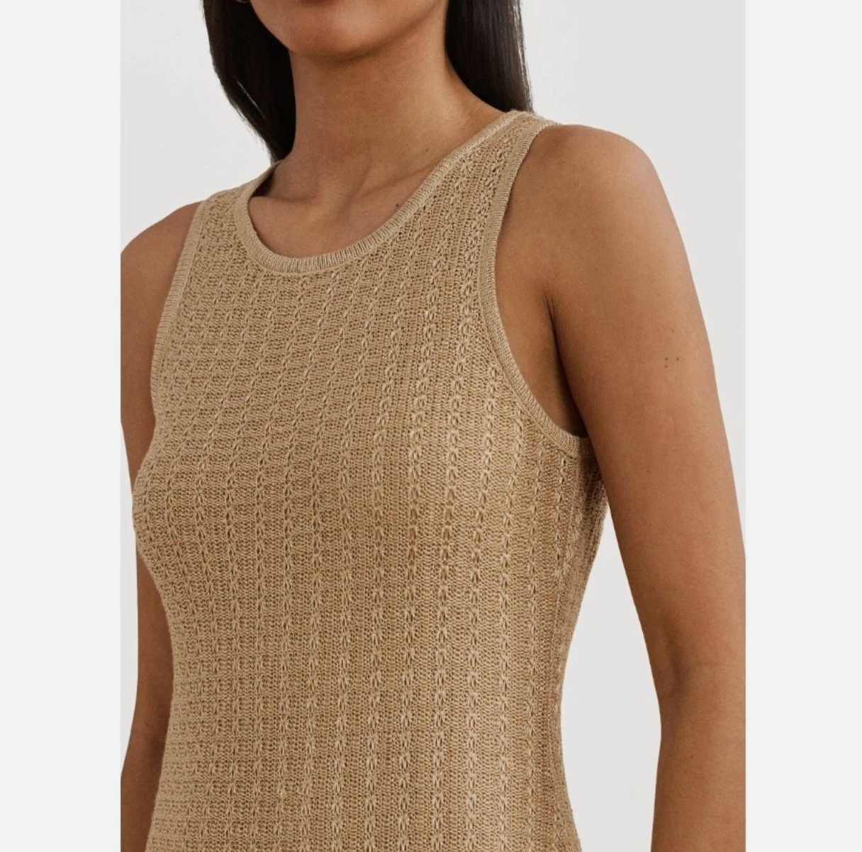 Lauren Ralph Lauren Pointelle Knit Sweater Dress - Size M - NWT