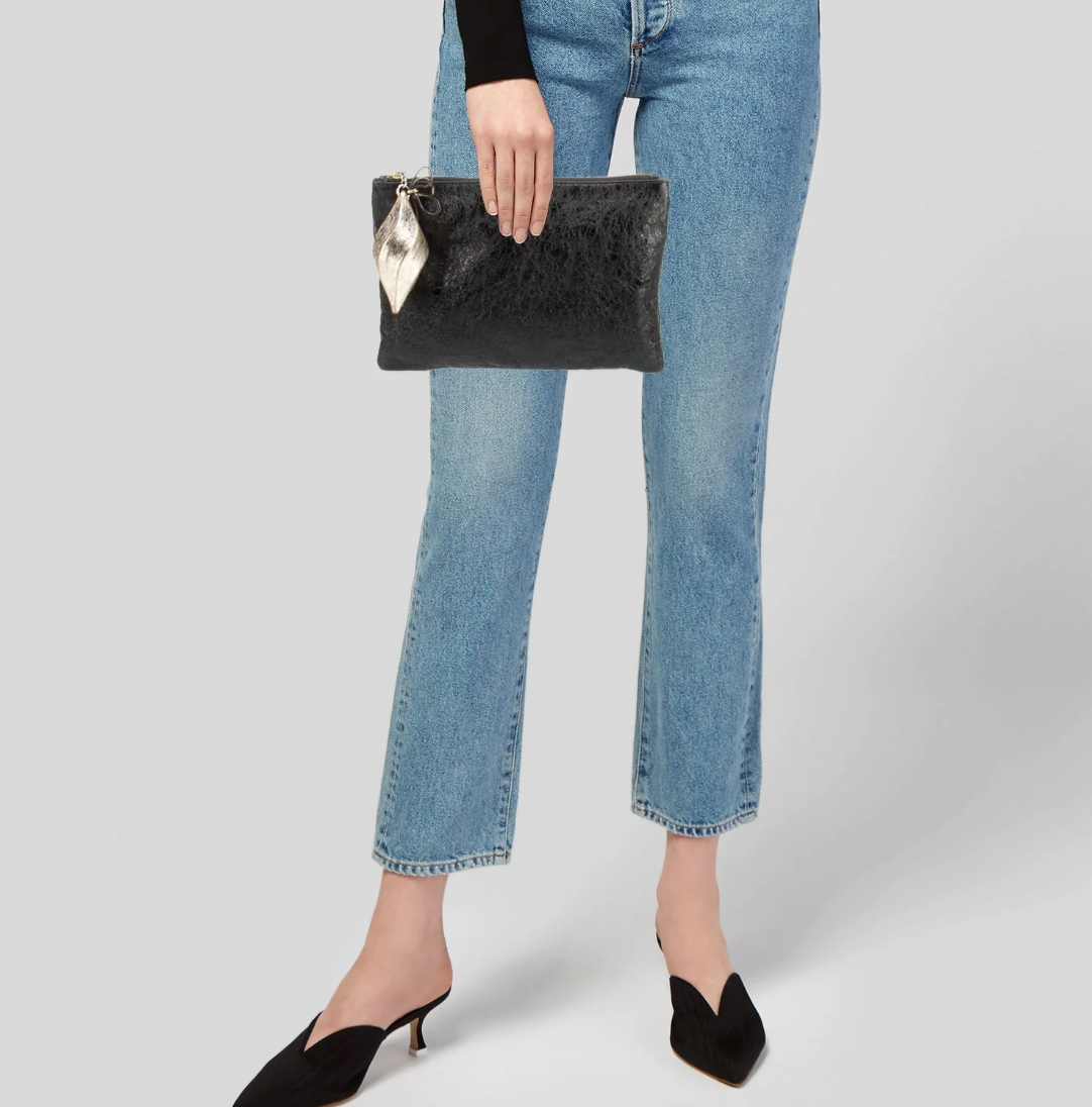 Anya Hindmarch Two-Tone Leather Clutch