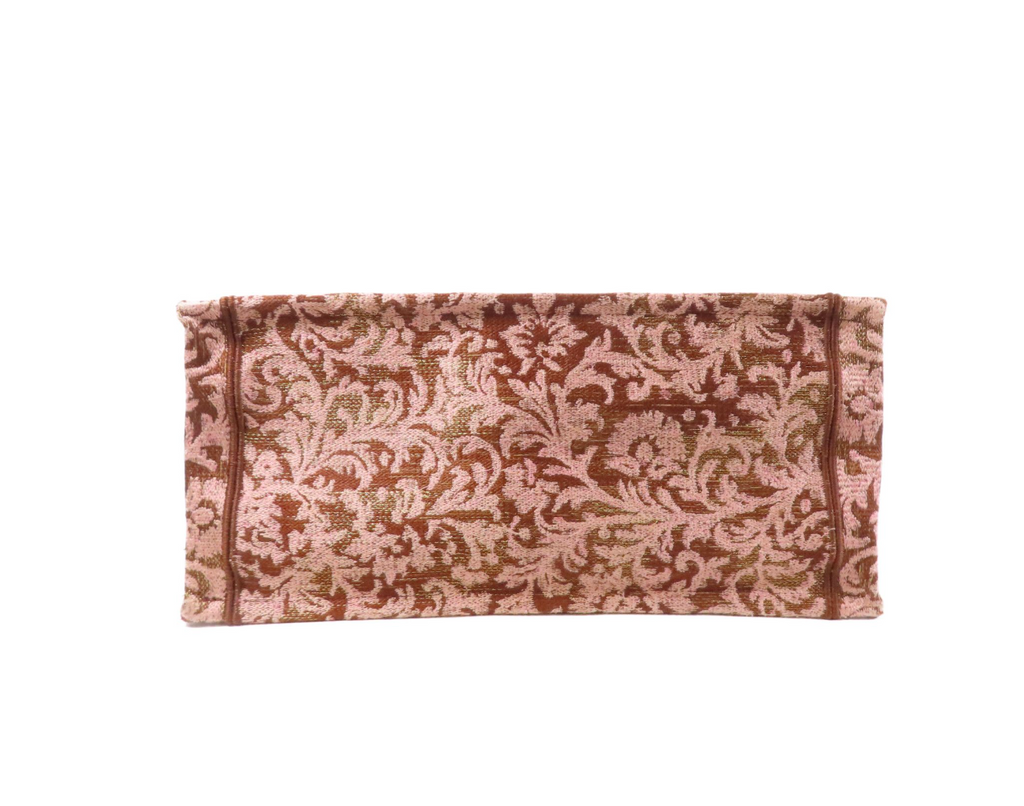 6617 - Christian Dior Small Book Tote Brown/Pink