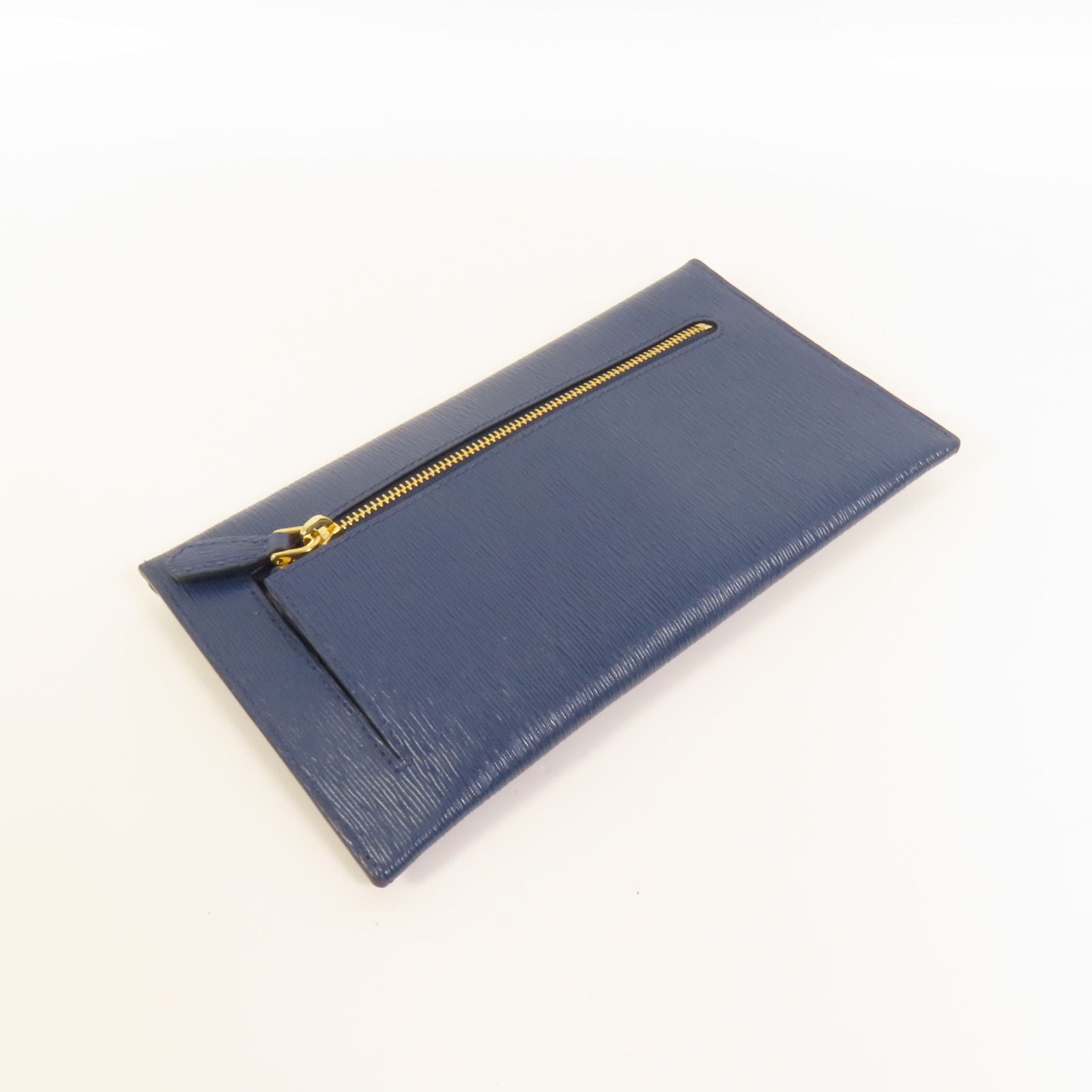6941 - Prada Envelope Wallet Clutch Blue