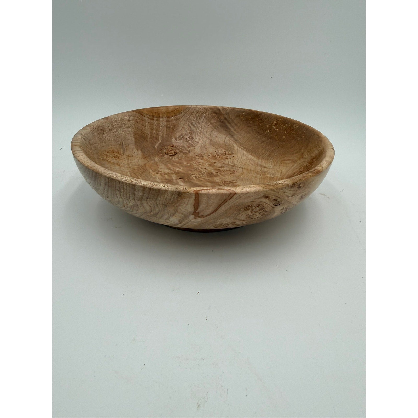 Rare Figured Maple Burl Bowl