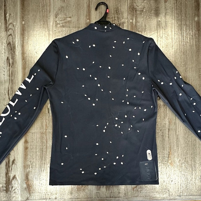 Loewe 2023 slim fit LED light print stretch zip up jacket
