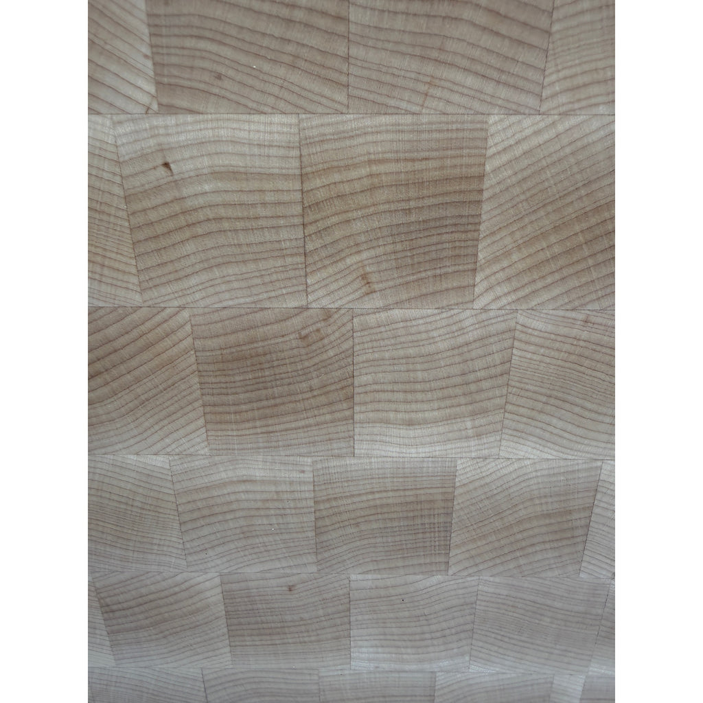 Large Maple Butcher Block Cutting Board, 18x12x1.5, end grain, reversible with groove, flat prep surface, handmade in USA