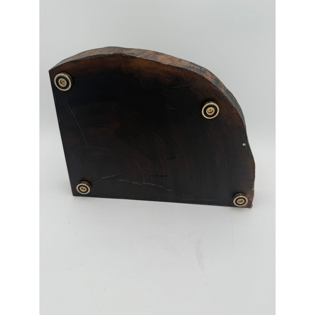 Thick Live Edge Walnut Cutting Board, end grain, 13.5 x 10.5 x 2.5, hand crafted, beautiful grain, serving display