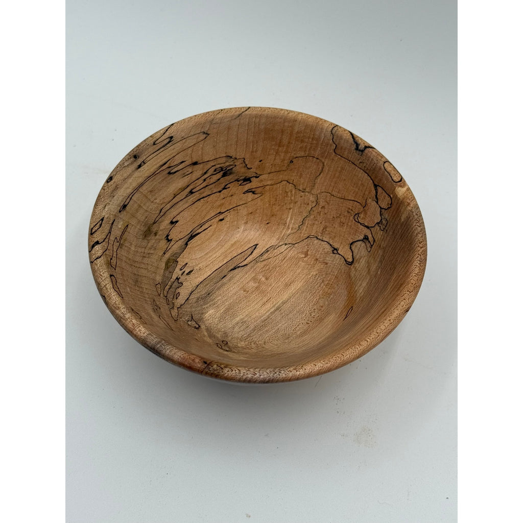 Hand Turned Spalted Maple Wood Bowl 5.25 x 2, food safe finish, decorative small serving dish, handmade home decor