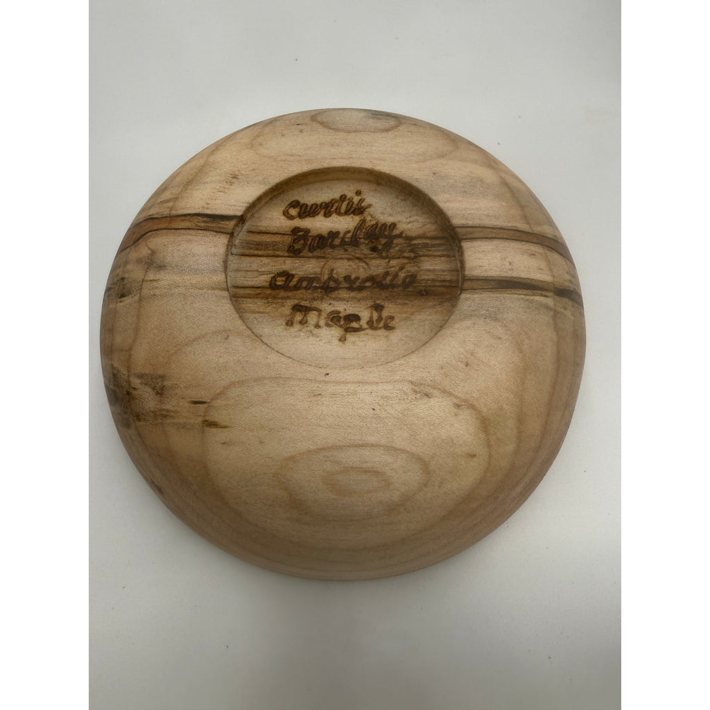 Ambrosia Maple Individual Salad Bowls, Set of 5, Handcrafted Wood, 5.25 x 1.75 Inches, SKU 1467