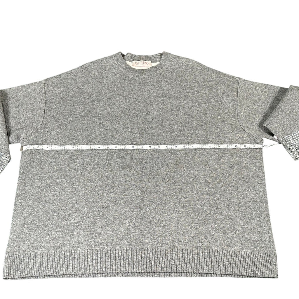 Valentino embroidered wool and stretch viscose sweater - size M - NWT