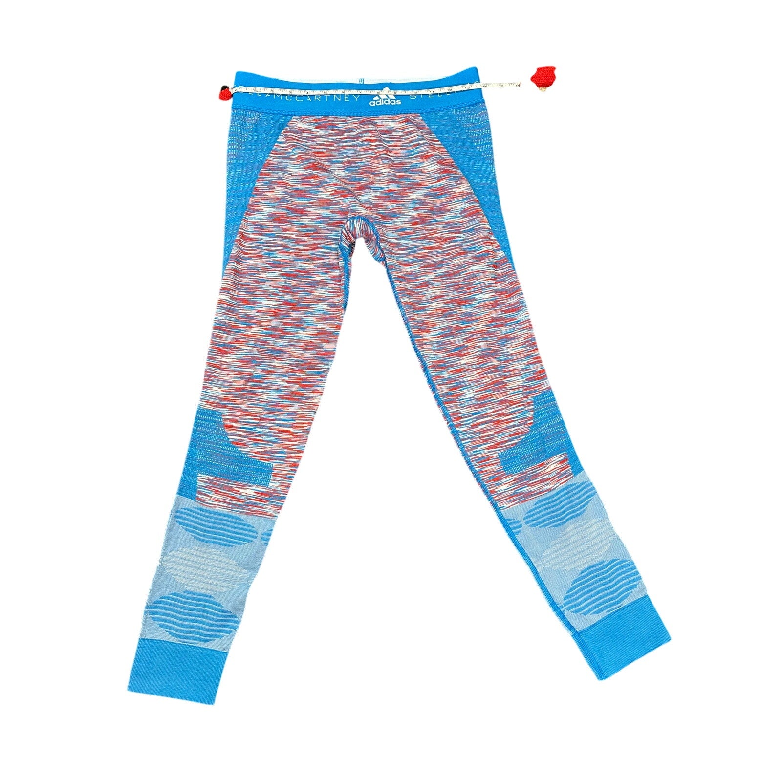 Stella McCartney x Adidas Turquoise Multicolor Leggings M