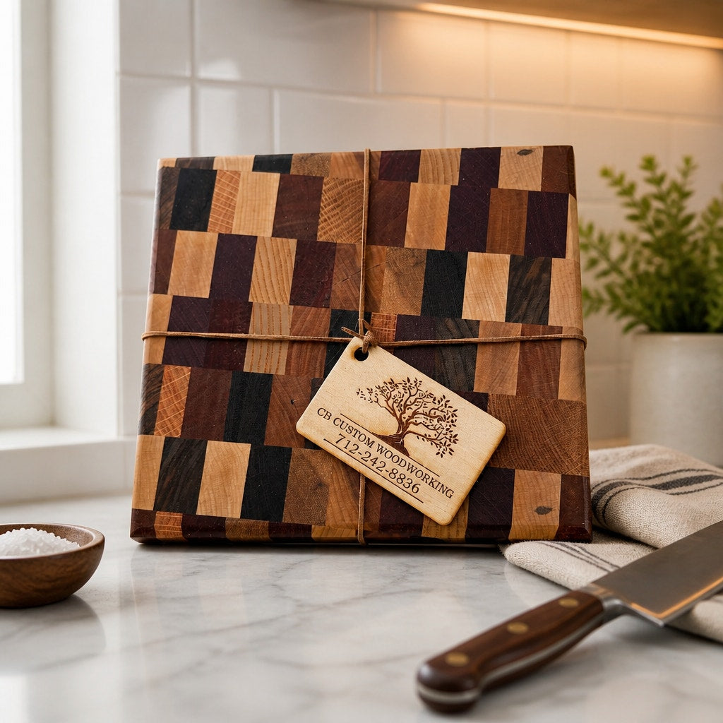Premium Chaos End Grain Cutting Board