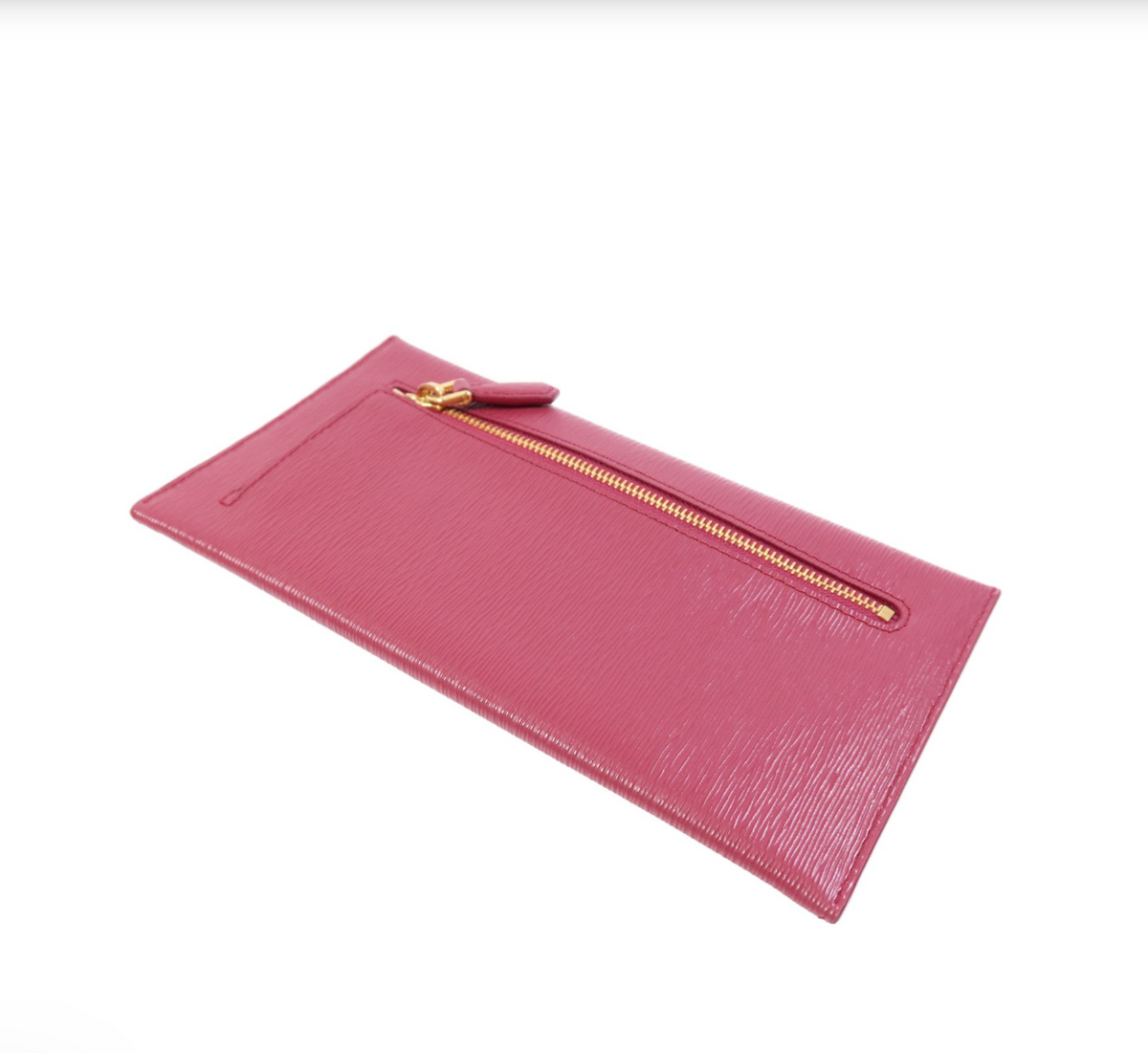 7290 - Prada Saffiano Leather Envelope Wallet Clutch