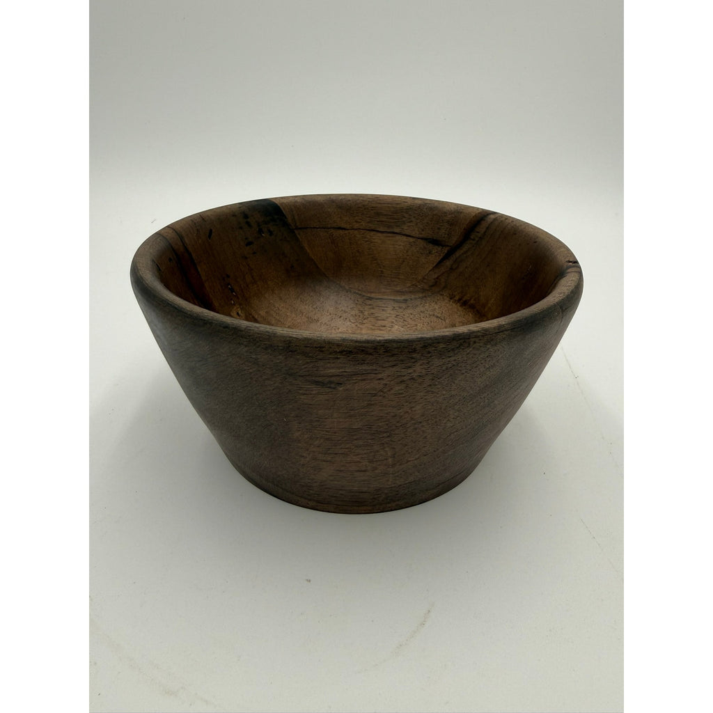Hand Turned Wood Bowl, Persimmons Hardwood Bowl, Gilded Black Wax Finish, Handmade Quality Bowl, Unique Gift