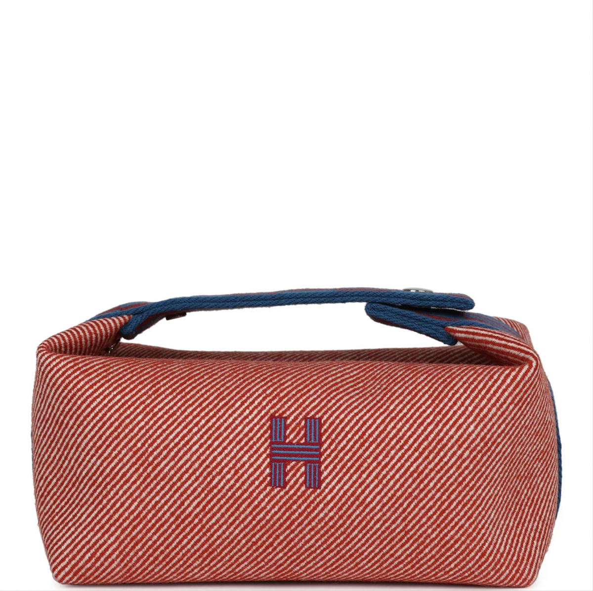 4680 - Hermes Bride-a-Brac PM Tomette Natte Canvas Palladium Hardware