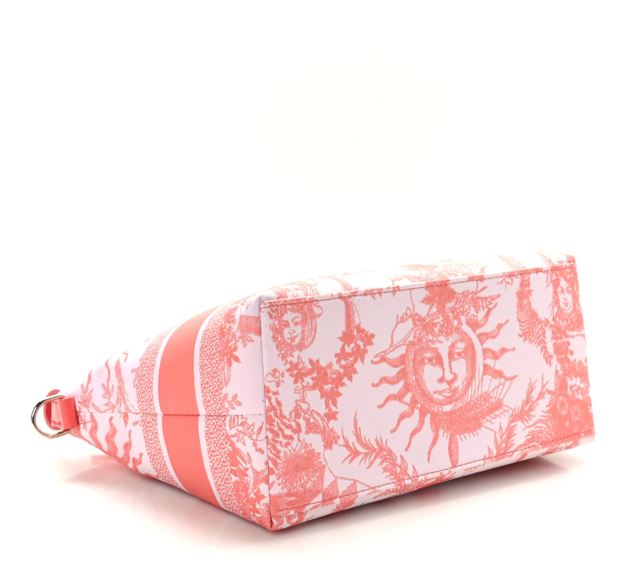 Dior Toile De Jouy Soleil Nomad Pouch - Coral - NWT