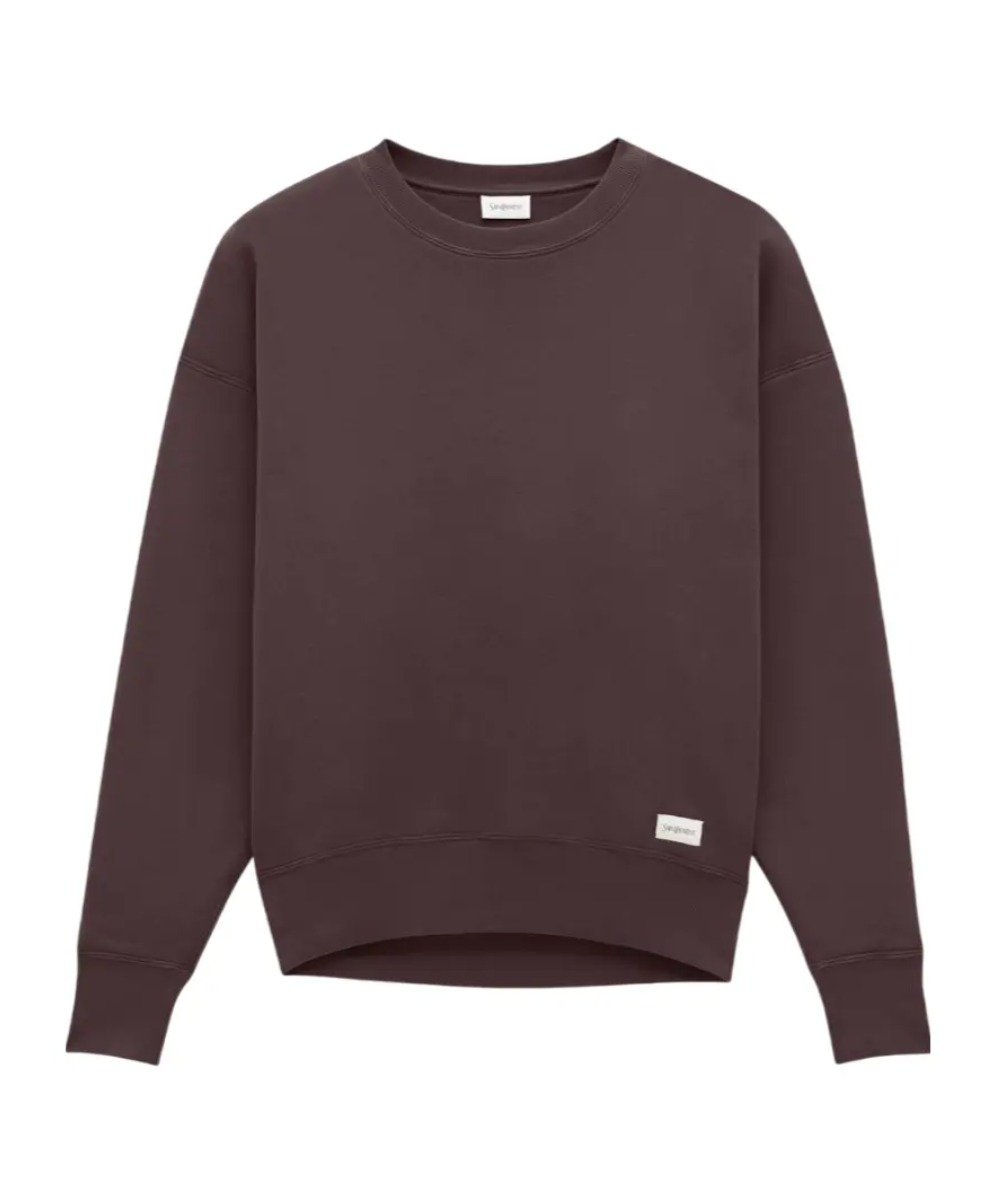 7366 - Saint Laurent Crewneck Sweatshirt with Logo Detail - Size XS Retail $1250 - NWT