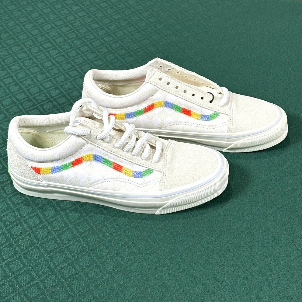 Gucci x Vans Vault OG Old Skool Rainbow Sneakers 8.5 M 10 W NIB