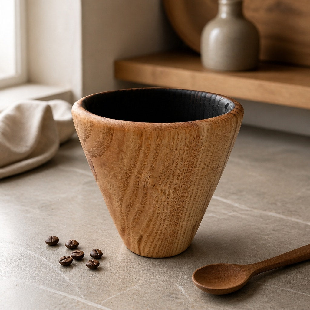 Honey Locust Hand Turned Wood Bowl 4.5x4.5, rich grain patterns, small decorative vessel, food safe finish, artisan made