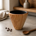 Honey Locust Hand Turned Wood Bowl 4.5x4.5, rich grain patterns, small decorative vessel, food safe finish, artisan made