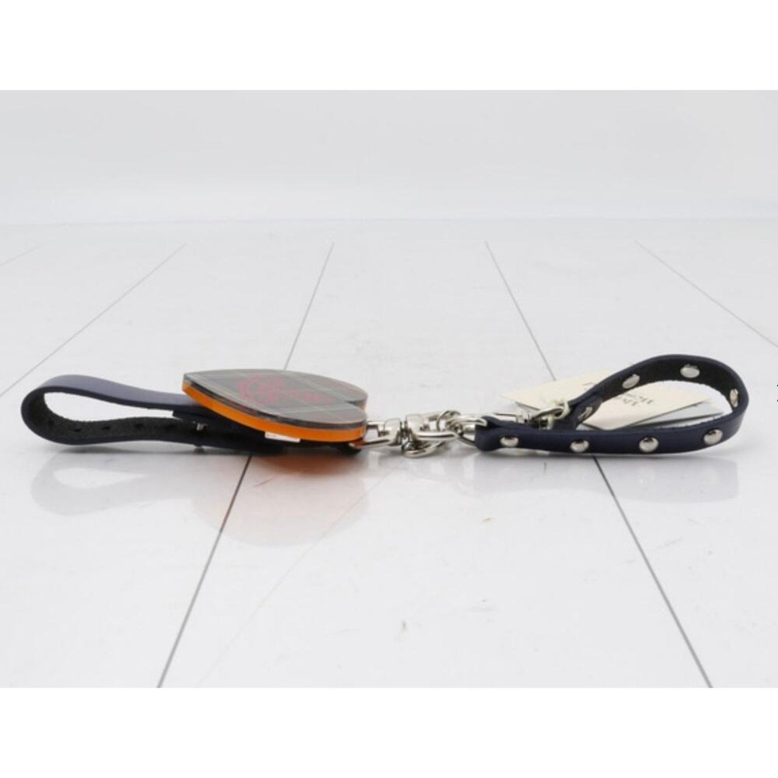 Vivienne Westwood Glove Holder Bag Charm | Plaid Heart & Leather Straps
