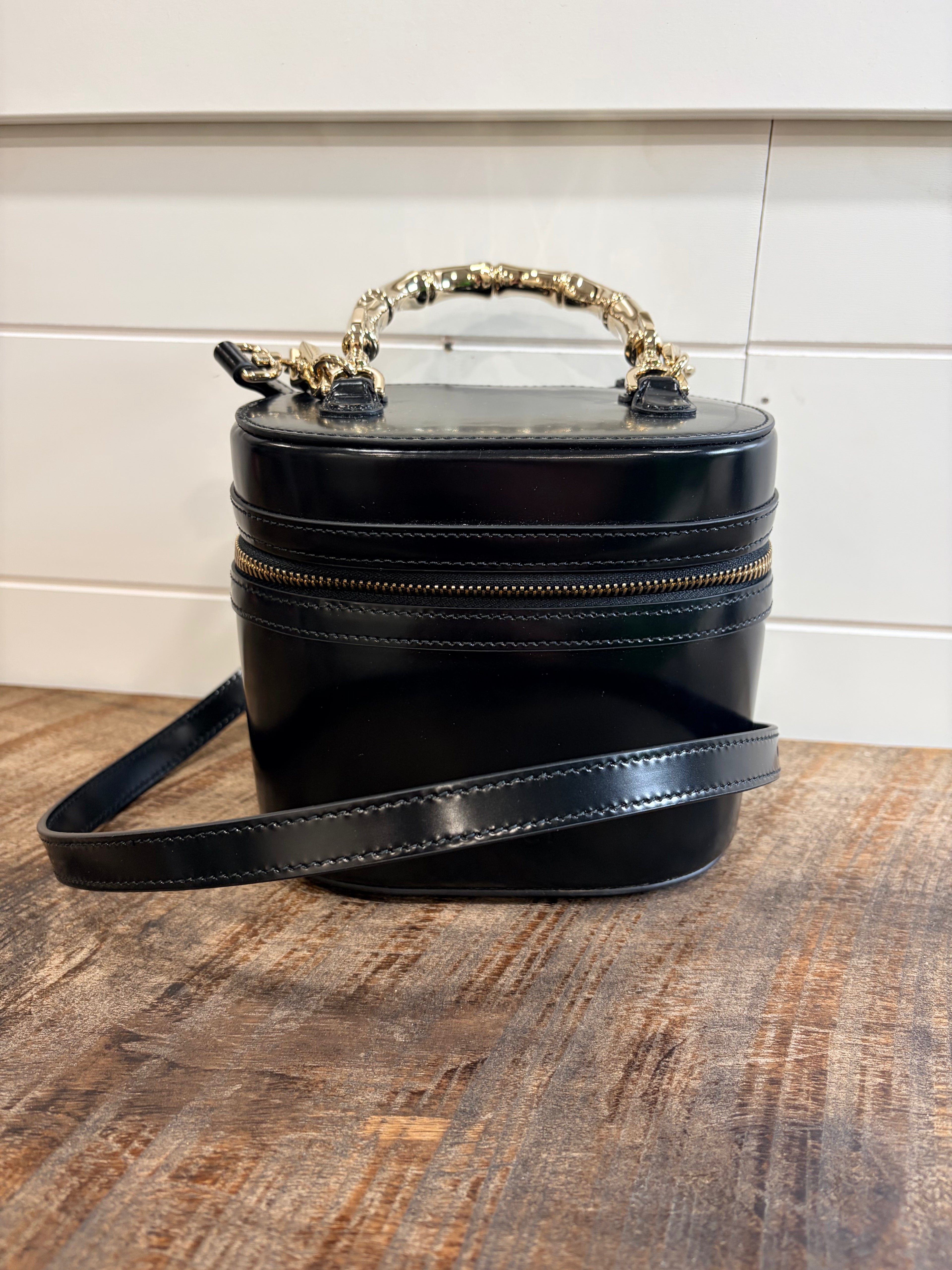 7284 - Gucci Mini Vanity Bag with bamboo handle - NWT