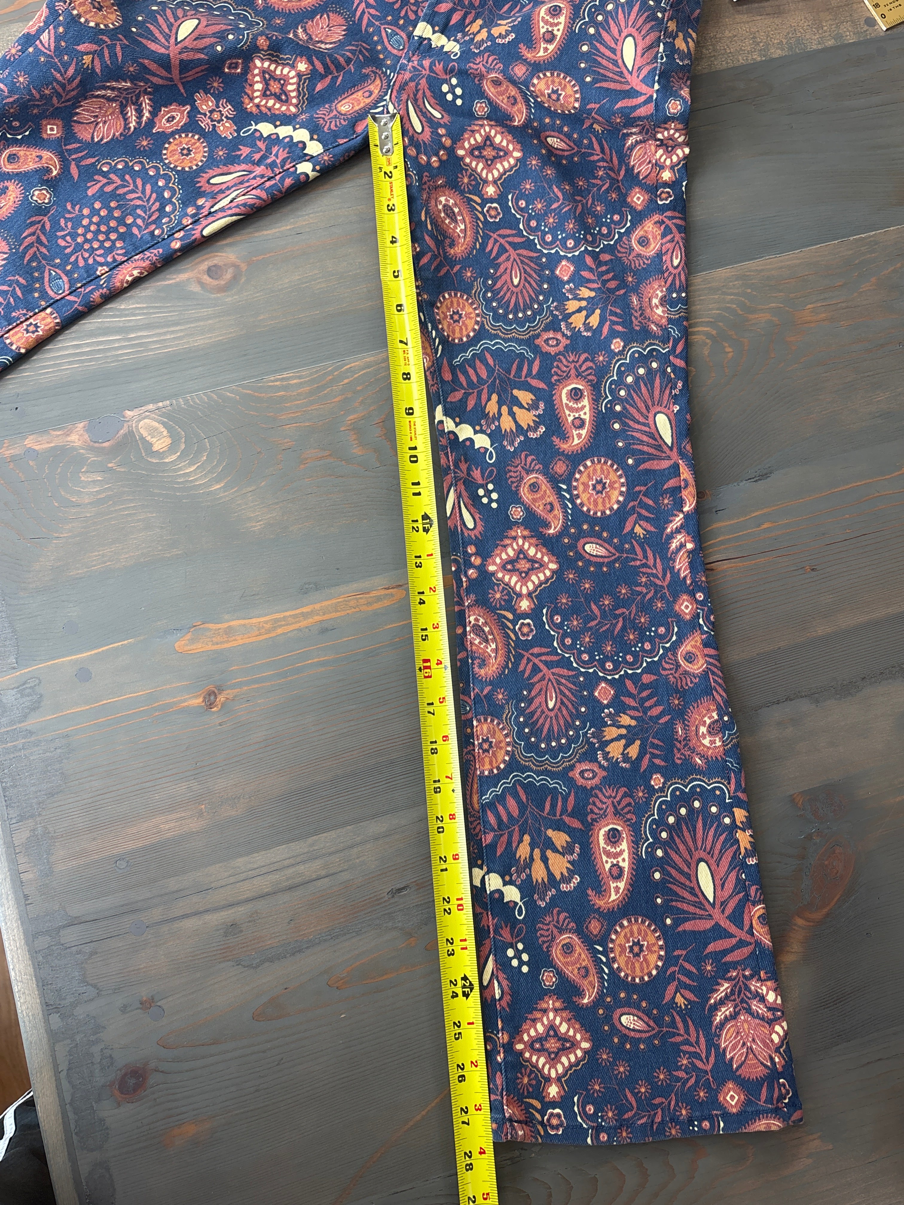 Mother The Hustler Flood Jeans in Henna Happiness - size 26 - NWT