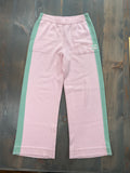 Chanel Cashmere Pants - Pink with Green Stripe