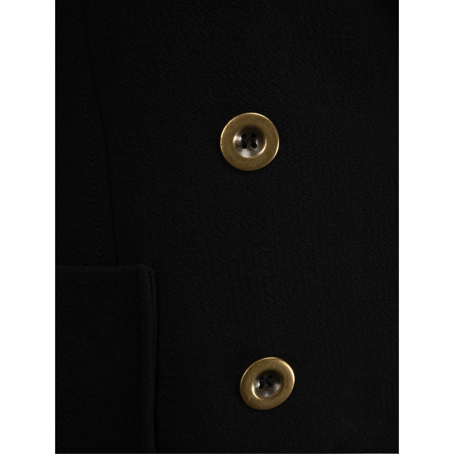 Chloé Black Double Breasted Virgin Wool Coat FR40