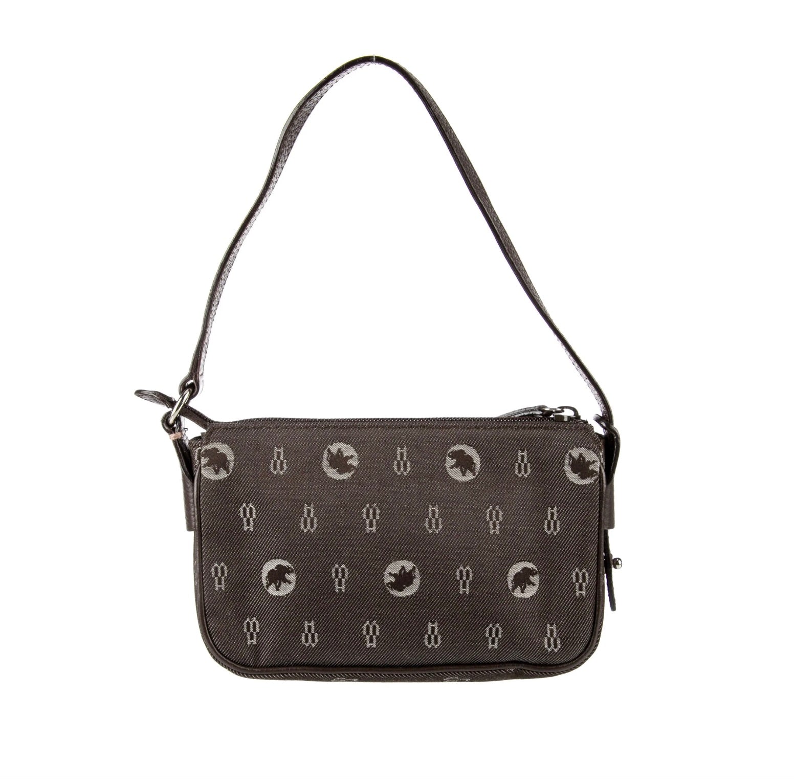 Hunting World Vintage Leather Trim Shoulder Bag