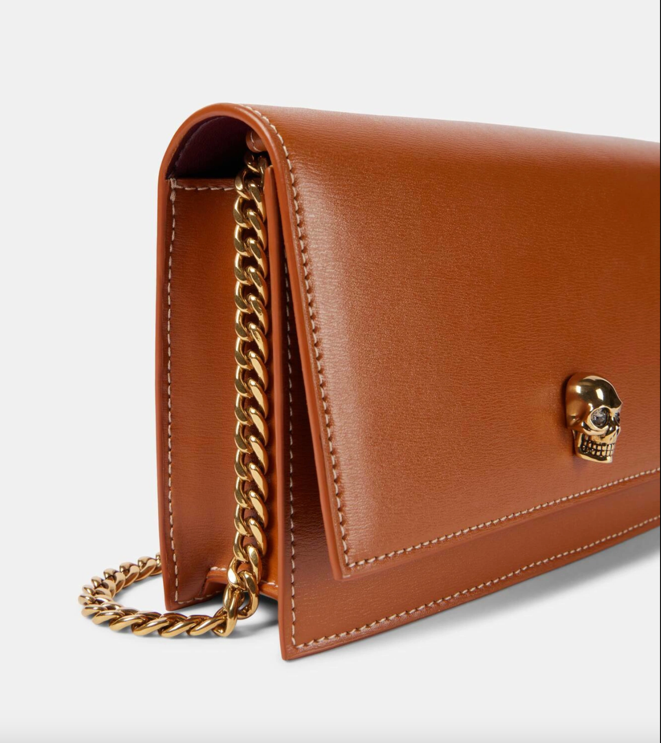 6992 - Alexander McQueen Skull Bag - Camel - NIB