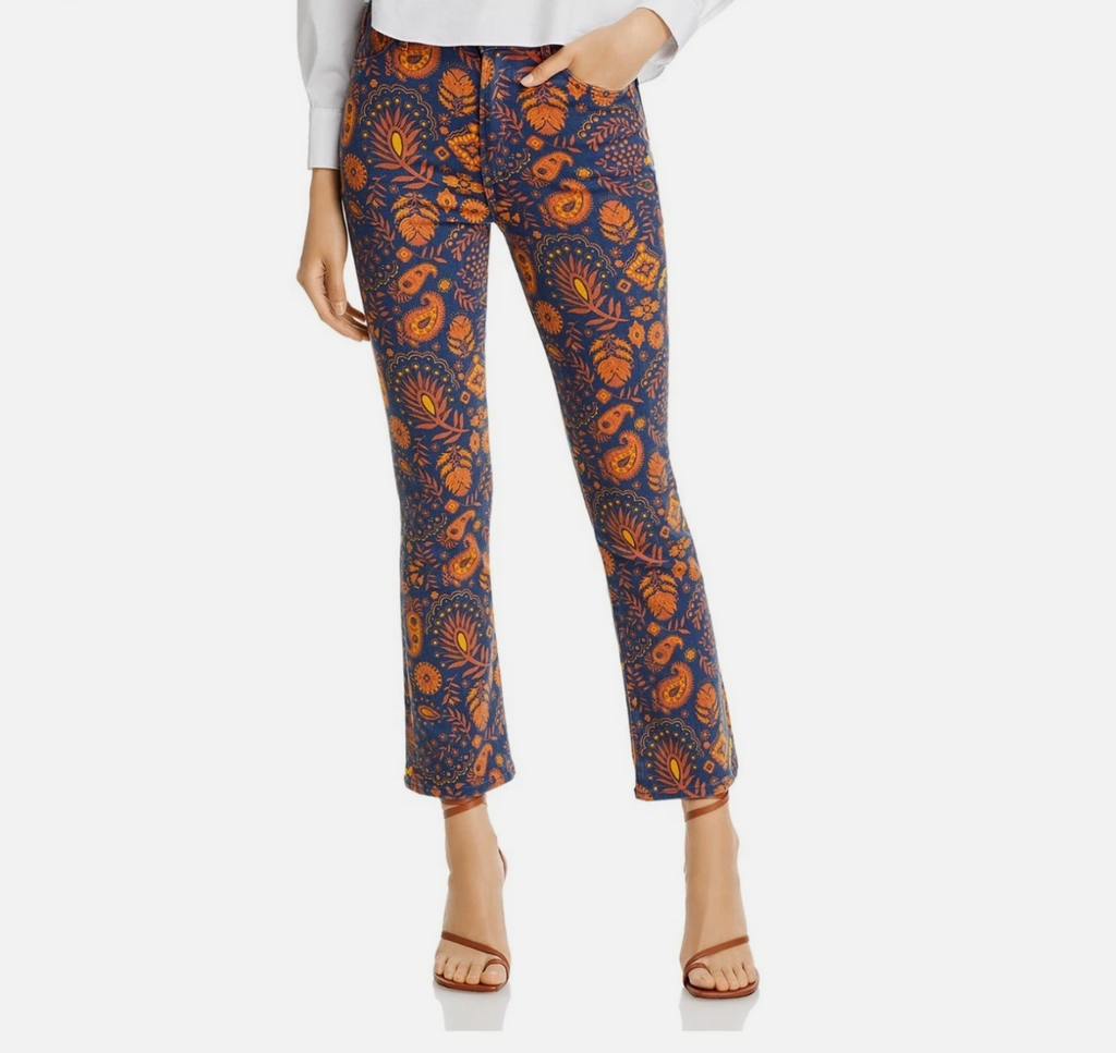 Mother The Hustler Flood Jeans in Henna Happiness - size 26 - NWT
