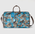 7001 - Gucci GG Camo Duffel Bag Blue - NWT