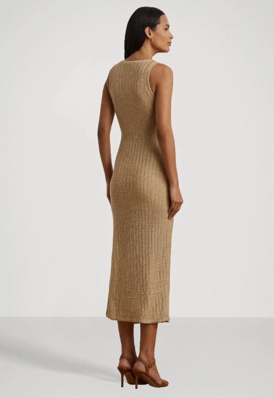 Lauren Ralph Lauren Pointelle Knit Sweater Dress - Size M - NWT