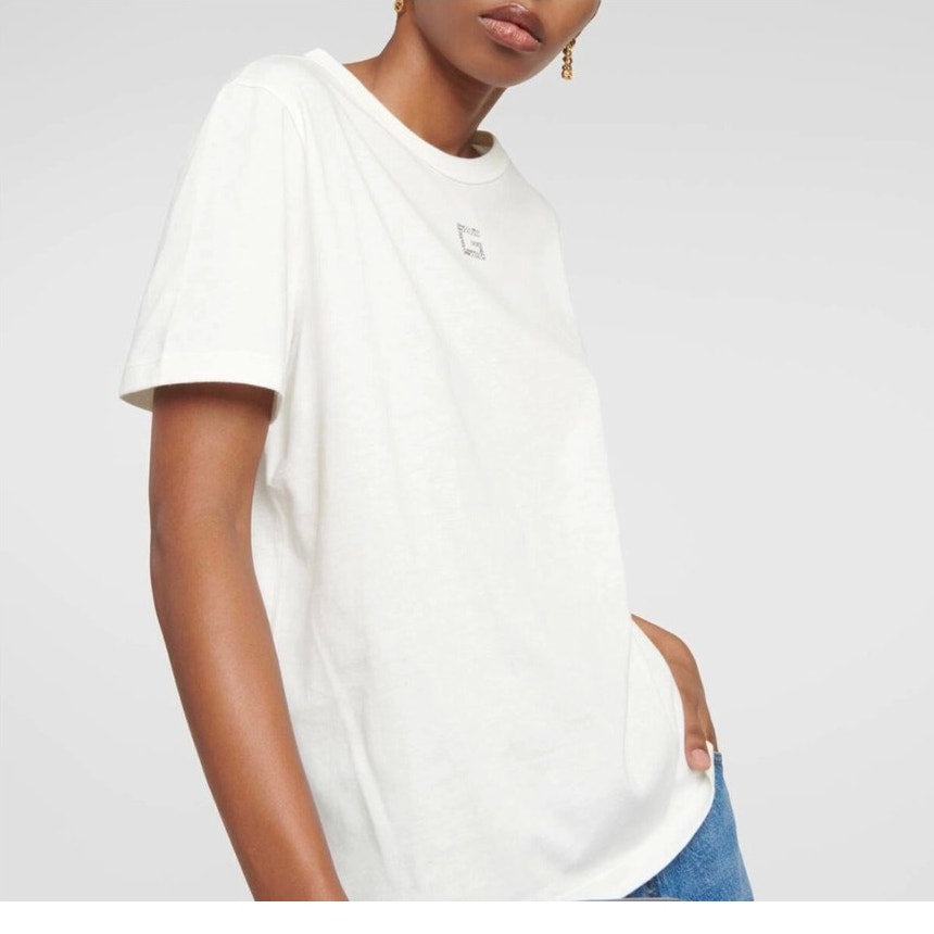 Gucci Square G Embellished Cotton T-Shirt Size L NWT Made in Italy