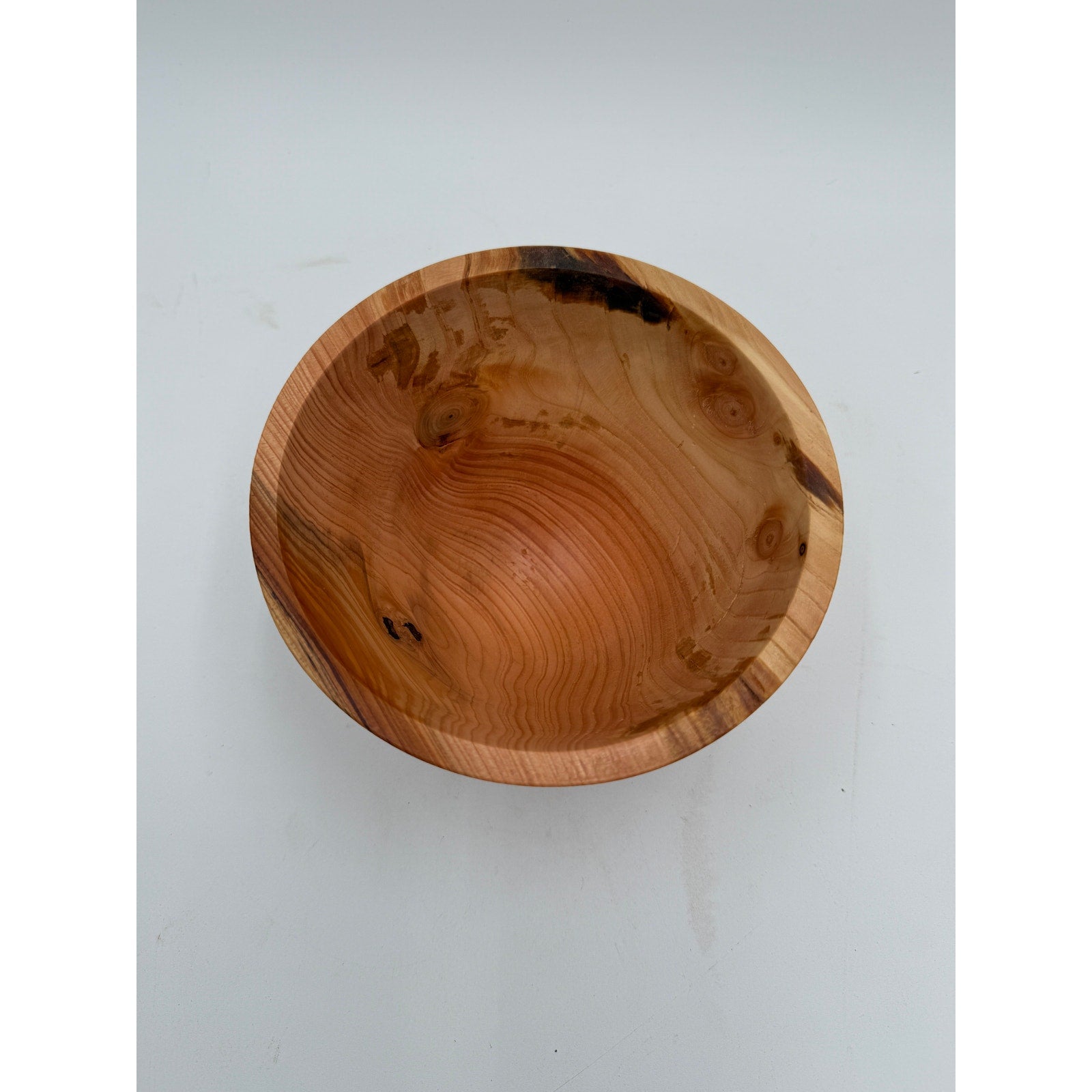 Rustic Fir Hand Turned Wooden Bowl 6.25x3.75, food safe finish, durable kitchen serving, artisanal decor, handmade gift
