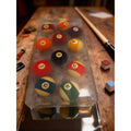 Pool Ball Epoxy Charcuterie Board 13.5x7x2.5, billiards serving tray, resin cheese board, game room decor, unique gift, functional barware