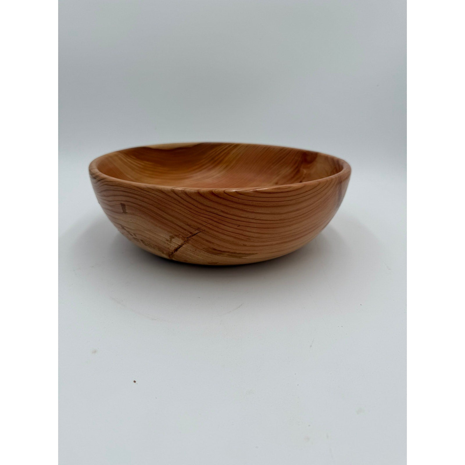 Hand Turned Fir Wood Bowl 11" x 3.75"