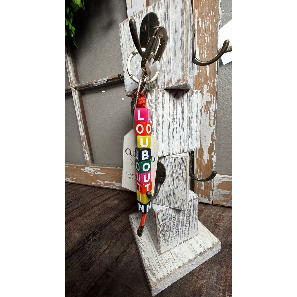 5282 - Christian Louboutin Beaded Keychain - NEW