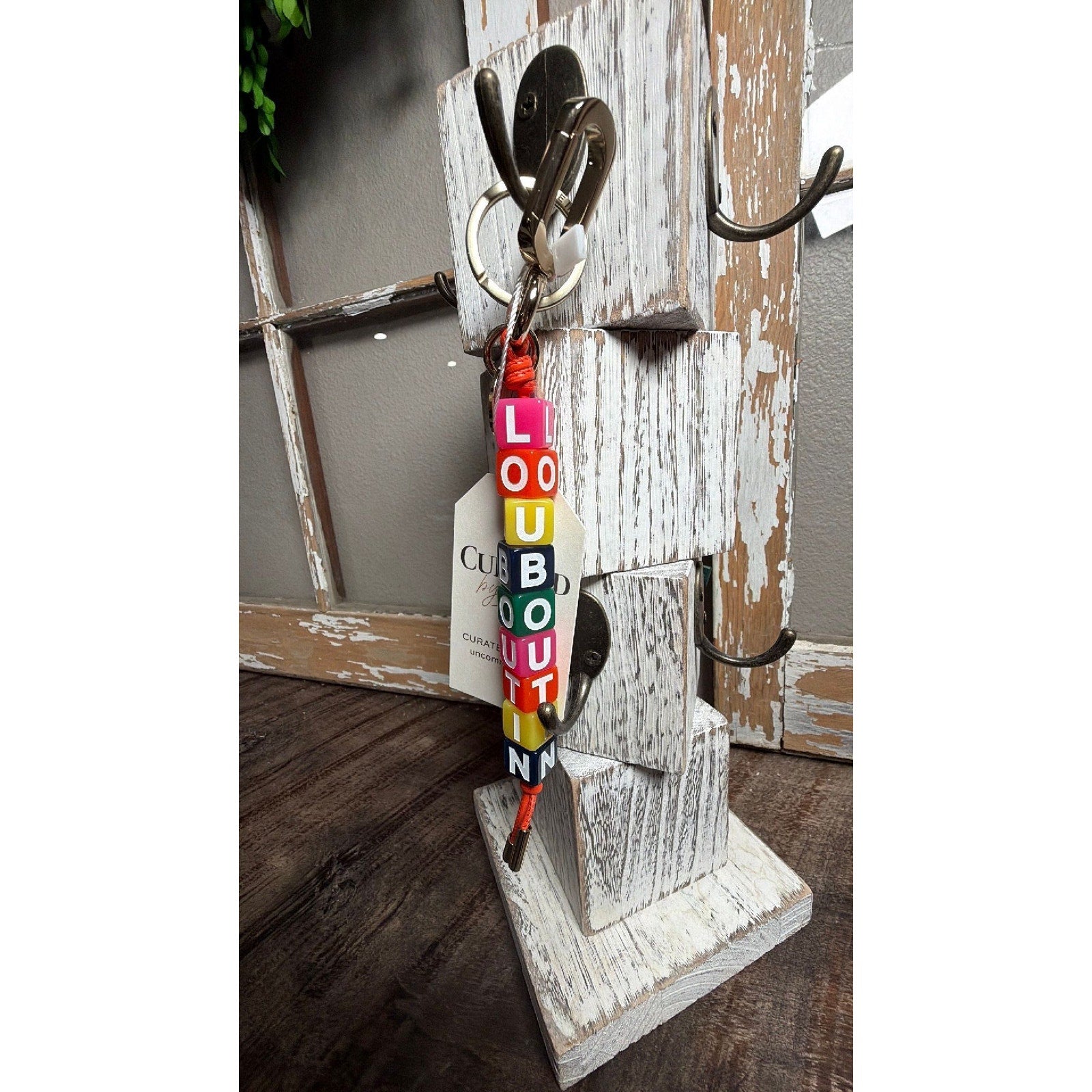 5282 - Christian Louboutin Beaded Keychain - NEW
