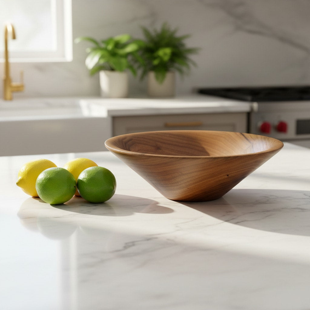 Hand-Turned Butternut Wood Bowl