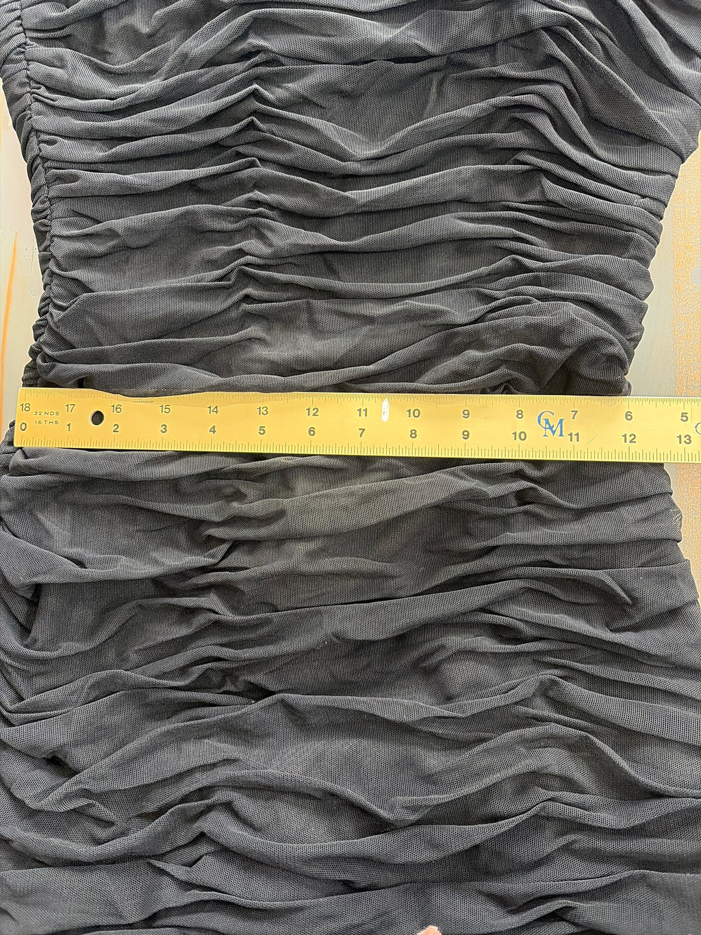 Aqua Long Stretch Mesh Strapless Gown - NWT - Size 6