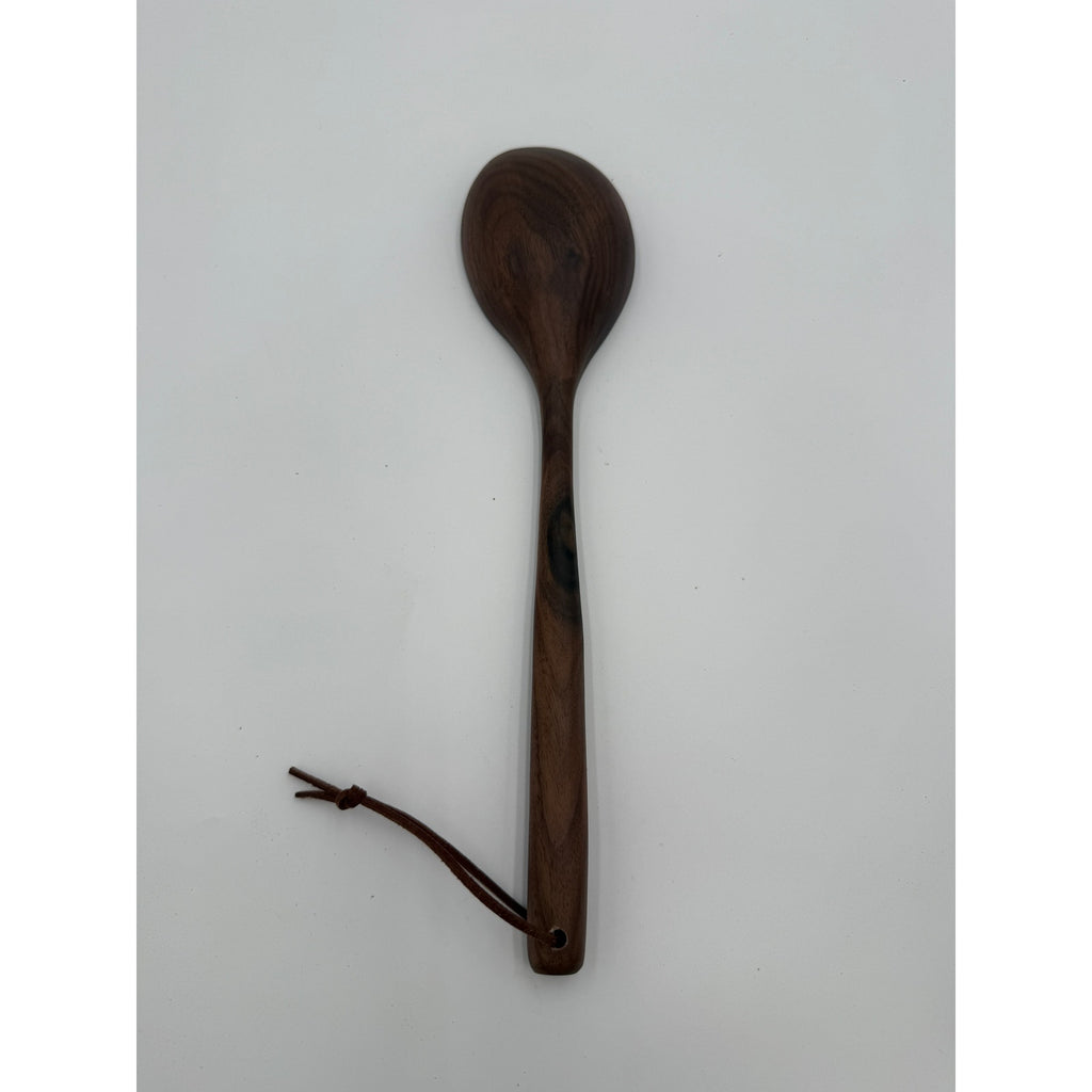 Walnut Wooden Spoon for Everyday Cooking, 12 Inch Long, Food Safe Utensil, SKU 1465